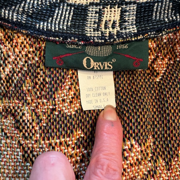 Orvis Blue and Cream Varsity Jacket - Picture 6 of 7
